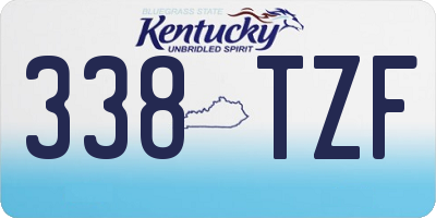 KY license plate 338TZF