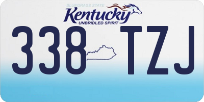 KY license plate 338TZJ