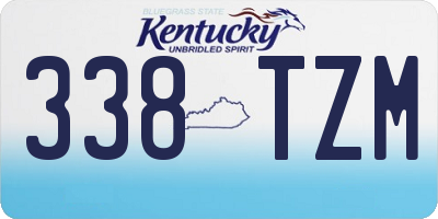 KY license plate 338TZM