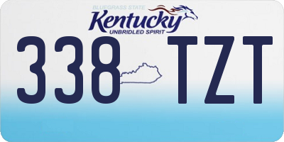 KY license plate 338TZT