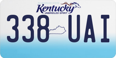 KY license plate 338UAI