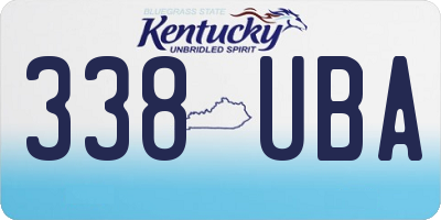 KY license plate 338UBA
