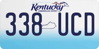 KY license plate 338UCD