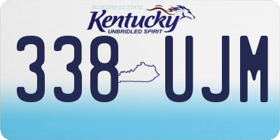 KY license plate 338UJM