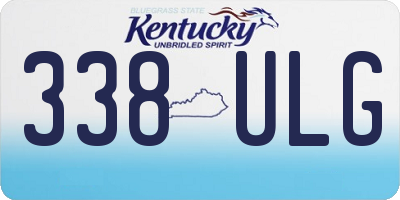 KY license plate 338ULG