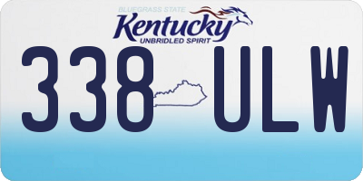 KY license plate 338ULW