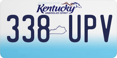 KY license plate 338UPV