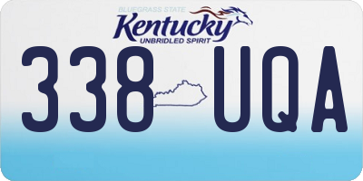 KY license plate 338UQA