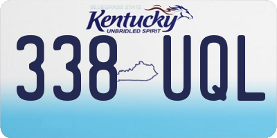 KY license plate 338UQL