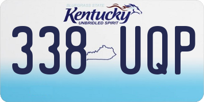 KY license plate 338UQP