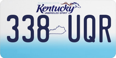KY license plate 338UQR