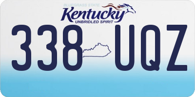 KY license plate 338UQZ