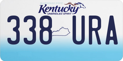 KY license plate 338URA