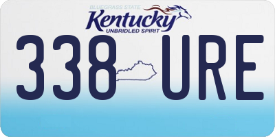 KY license plate 338URE