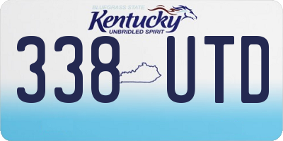 KY license plate 338UTD