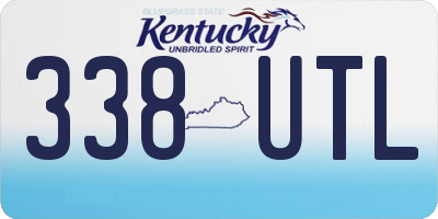 KY license plate 338UTL