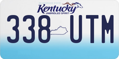 KY license plate 338UTM