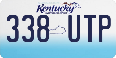 KY license plate 338UTP