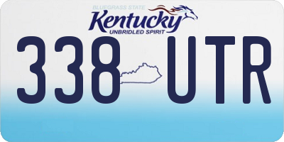 KY license plate 338UTR