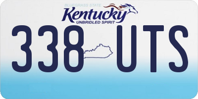 KY license plate 338UTS
