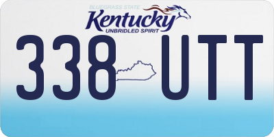 KY license plate 338UTT