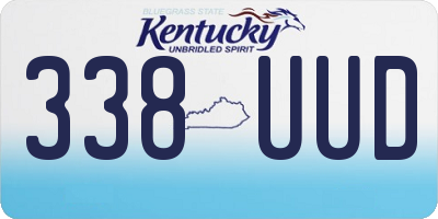 KY license plate 338UUD