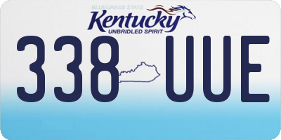 KY license plate 338UUE