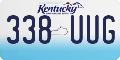 KY license plate 338UUG