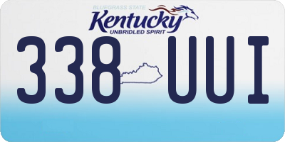 KY license plate 338UUI