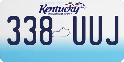 KY license plate 338UUJ