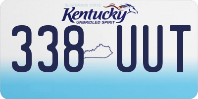 KY license plate 338UUT
