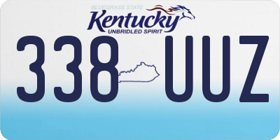 KY license plate 338UUZ