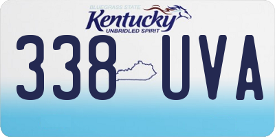 KY license plate 338UVA