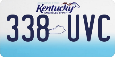 KY license plate 338UVC