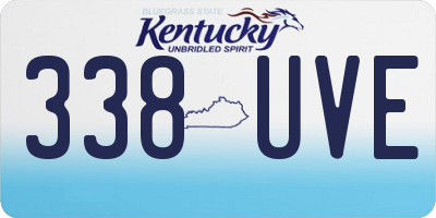 KY license plate 338UVE