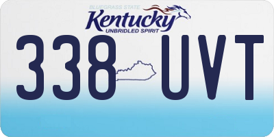 KY license plate 338UVT