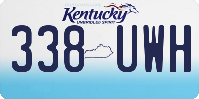 KY license plate 338UWH