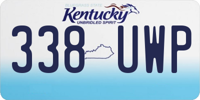 KY license plate 338UWP