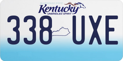 KY license plate 338UXE