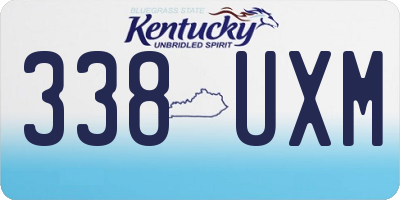 KY license plate 338UXM