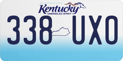 KY license plate 338UXO