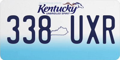 KY license plate 338UXR