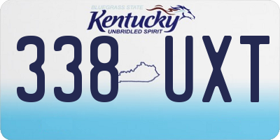 KY license plate 338UXT