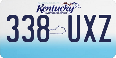 KY license plate 338UXZ