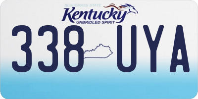 KY license plate 338UYA
