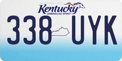 KY license plate 338UYK