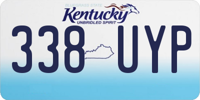 KY license plate 338UYP