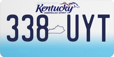 KY license plate 338UYT