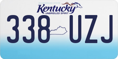 KY license plate 338UZJ