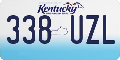 KY license plate 338UZL